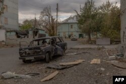 Последствия обстрелов российской армией города Курахово, расположенного недалеко от линии фронта, 8 октября 2024 года