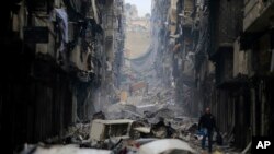 عکس یک منطقه زلزله‌زده در ترکیه