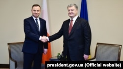 Президент Польщі Анджей Дуда і президент України Петро Порошенко. Харків, 13 грудня 2017 року
