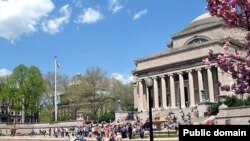 نمایی از دانشگاه کلمبیا، محلی که احمدی نژاد روز دوشنبه در آنجا سخنرانی خواهد کرد.